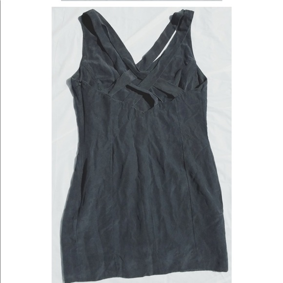 Vintage 100% Silk Mini Dress - Picture 4 of 11